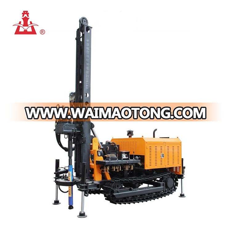 High Efficiency Kaishan KW180 180M Deep Crawler Water Well Drilling Rig Machine Price