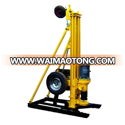 DTH Trailer Mounted Water Well borehole drilling Rig Portable Drilling Machine